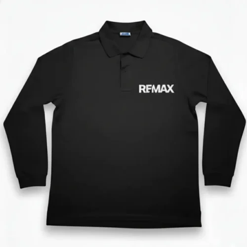 Playera tipo polo para hombre manga larga